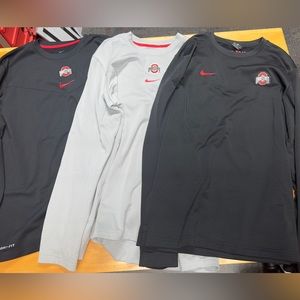 Three Nike Ohio State football sweatshirts
